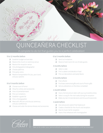 Quinceañera Checklist – English