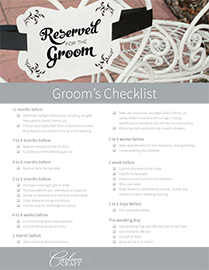 Groom’s Checklist