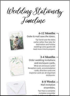 Wedding Stationery Timeline and Checklist