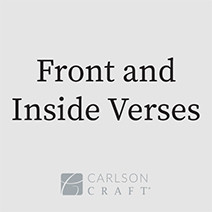 Front and Inside Verses