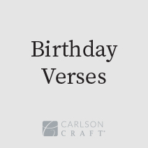 Birthday Verses