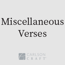 Party, Event, Sympathy, et cetera Misc. Verses